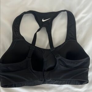 Nike Black Sports Bra Medium Support Moisture-Wicking